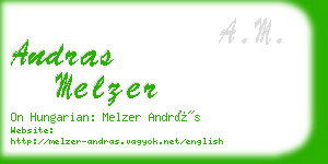 andras melzer business card